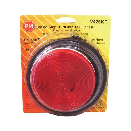 PM COMPANY Light Round Stop/Tail Kit Red V426KR